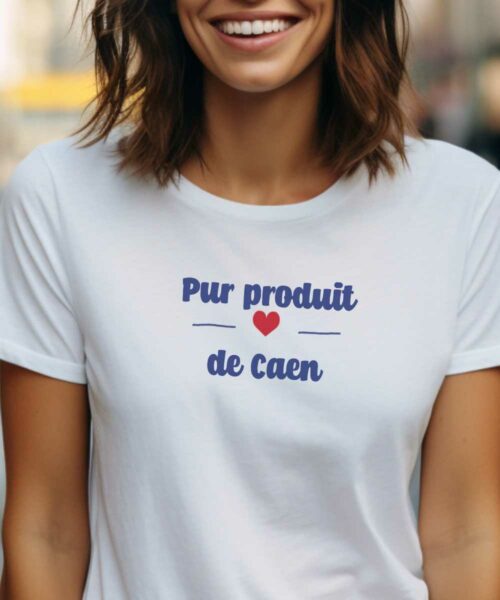 T-Shirt Blanc Pur produit de Caen Pour femme-1