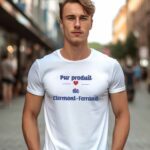 T-Shirt Blanc Pur produit de Clermont-Ferrand Pour homme-2