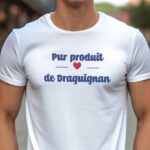 T-Shirt Blanc Pur produit de Draguignan Pour homme-1
