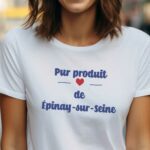 T-Shirt Blanc Pur produit de Épinay-sur-Seine Pour femme-1