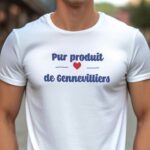 T-Shirt Blanc Pur produit de Gennevilliers Pour homme-1
