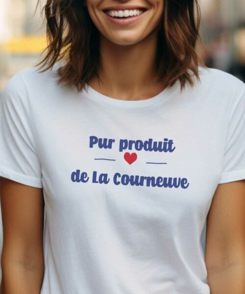 T-Shirt Blanc Pur produit de La Courneuve Pour femme-1