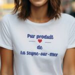 T-Shirt Blanc Pur produit de La Seyne-sur-Mer Pour femme-1