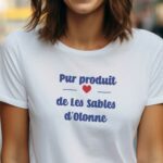 T-Shirt Blanc Pur produit de Les Sables-d'Olonne Pour femme-1