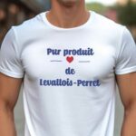 T-Shirt Blanc Pur produit de Levallois-Perret Pour homme-1