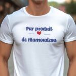 T-Shirt Blanc Pur produit de Mamoudzou Pour homme-1