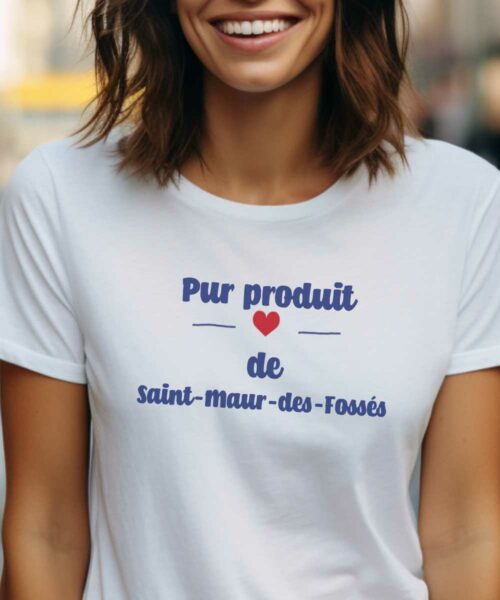 T-Shirt Blanc Pur produit de Saint-Maur-des-Fossés Pour femme-1