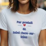 T-Shirt Blanc Pur produit de Saint-Ouen-sur-Seine Pour femme-1