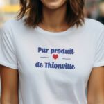 T-Shirt Blanc Pur produit de Thionville Pour femme-1