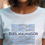 T-Shirt Blanc Rueil-Malmaison lifestyle Pour femme-1