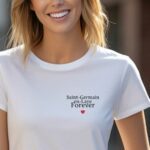 T-Shirt Blanc Saint-Germain-en-Laye forever Pour femme-2