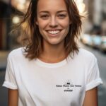 T-Shirt Blanc Saint-Ouen-sur-Seine de coeur Pour femme-2