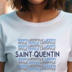 T-Shirt Blanc Saint-Quentin lifestyle Pour femme-1