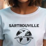 T-Shirt Blanc Sartrouville unique au monde Pour femme-1