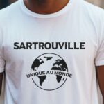 T-Shirt Blanc Sartrouville unique au monde Pour homme-2