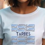 T-Shirt Blanc Tarbes lifestyle Pour femme-1