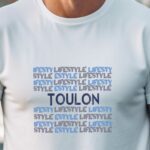 T-Shirt Blanc Toulon lifestyle Pour homme-1