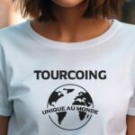 T-Shirt Blanc Tourcoing unique au monde Pour femme-1