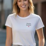 T-Shirt Blanc Troyes forever Pour femme-1