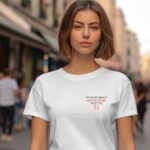 T-Shirt Blanc Un jour j'irai à Angoulême avec toi Pour femme-2