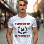 T-Shirt Blanc Université Alfortville Pour homme-2