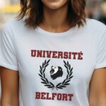 T-Shirt Blanc Université Belfort Pour femme-1