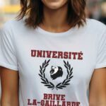 T-Shirt Blanc Université Brive-la-Gaillarde Pour femme-1