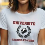 T-Shirt Blanc Université Caluire-et-Cuire Pour femme-1