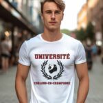 T-Shirt Blanc Université Châlons-en-Champagne Pour homme-2