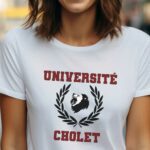 T-Shirt Blanc Université Cholet Pour femme-1