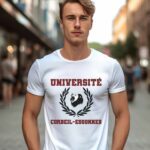 T-Shirt Blanc Université Corbeil-Essonnes Pour homme-2