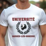 T-Shirt Blanc Université Garges-lès-Gonesse Pour homme-1