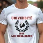 T-Shirt Blanc Université Issy-les-Moulineaux Pour homme-1