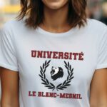 T-Shirt Blanc Université Le Blanc-Mesnil Pour femme-1