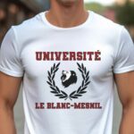 T-Shirt Blanc Université Le Blanc-Mesnil Pour homme-1