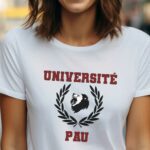 T-Shirt Blanc Université Pau Pour femme-1