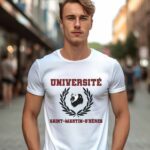 T-Shirt Blanc Université Saint-Martin-d'Hères Pour homme-2