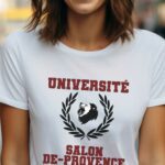 T-Shirt Blanc Université Salon-de-Provence Pour femme-1