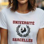 T-Shirt Blanc Université Sarcelles Pour femme-1