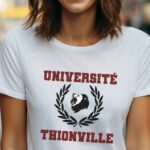T-Shirt Blanc Université Thionville Pour femme-1