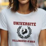 T-Shirt Blanc Université Villeneuve-d'Ascq Pour femme-1