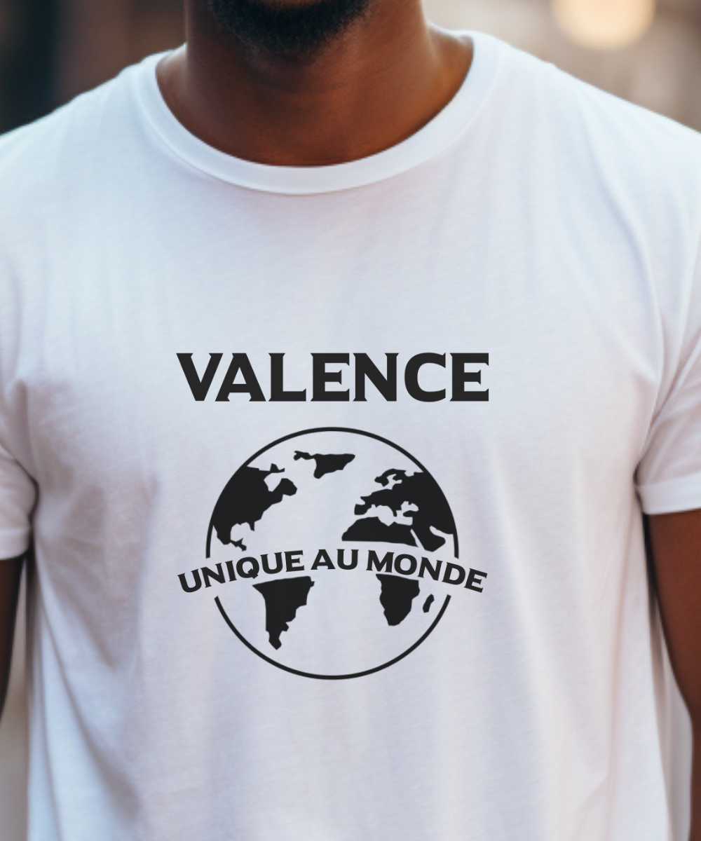 T-Shirt Blanc Valence unique au monde Pour homme-2