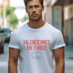 T-Shirt Blanc Valenciennes en force Pour homme-1