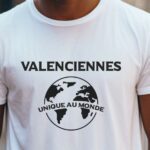 T-Shirt Blanc Valenciennes unique au monde Pour homme-2