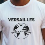 T-Shirt Blanc Versailles unique au monde Pour homme-2