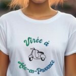 T-Shirt Blanc Virée à Aix-en-Provence Pour femme-1
