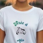 T-Shirt Blanc Virée à Alès Pour femme-1