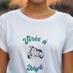 T-Shirt Blanc Virée à Belfort Pour femme-1
