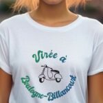 T-Shirt Blanc Virée à Boulogne-Billancourt Pour femme-1