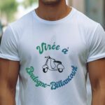 T-Shirt Blanc Virée à Boulogne-Billancourt Pour homme-1